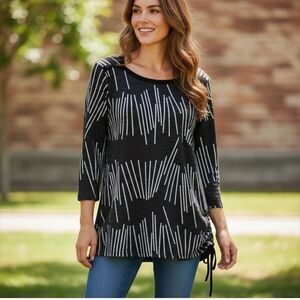 SoftWorks Long Sleeve Tunic Top sz XL